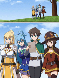 โผล่มาทุกเรื่อง [Khear] Kazuma Satou - Aqua - Megumin - Darkness 1-3 (Kono Subarashii Sekai ni Syukufuku o!)